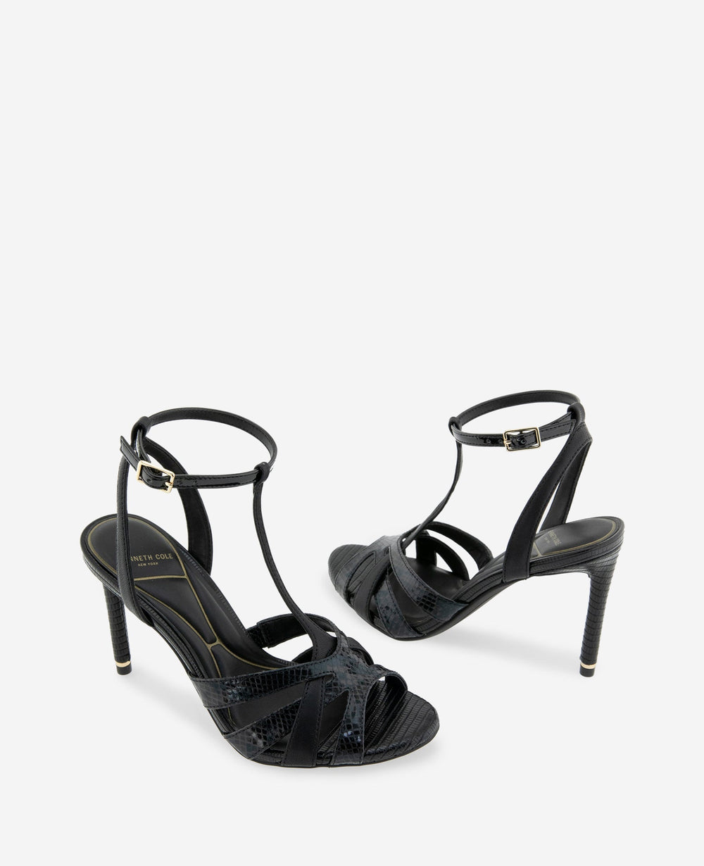 Kenneth Cole Liona Embossed Snake Heel