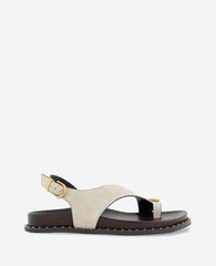 Kenneth Cole Dixon Suede Toe Ring Buckle Sandal