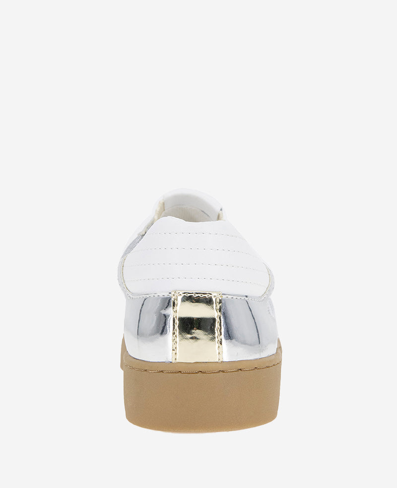 Kenneth Cole Sam Metallic Leather Mesh Sneaker – Shiny, Comfy & Iconic