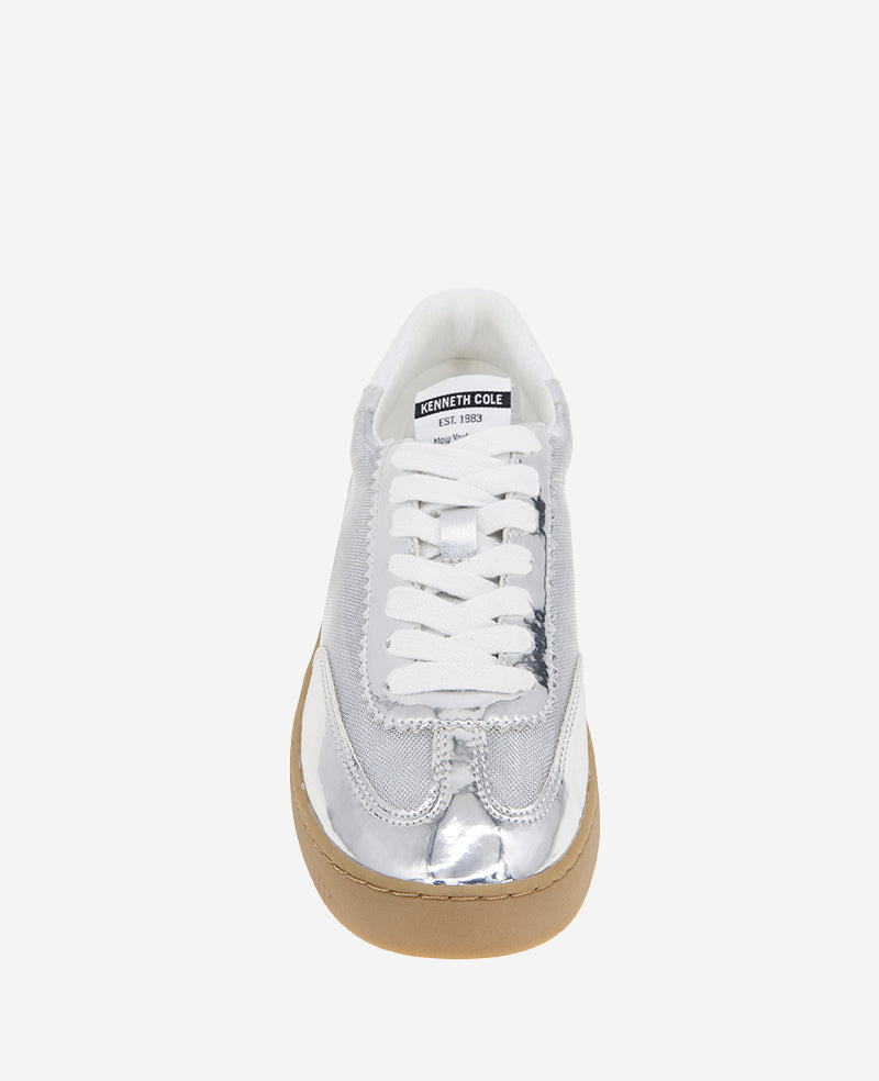 Kenneth Cole Sam Metallic Leather Mesh Sneaker – Shiny, Comfy & Iconic