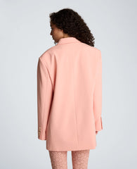 Kenneth Cole Vision Twill Three Button Boyfriend Jacket with Flap Pockets