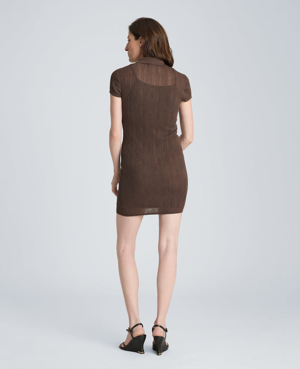 Kenneth Cole Shop Variegated Polo Sweater Dress, Brunette | Kenneth Cole