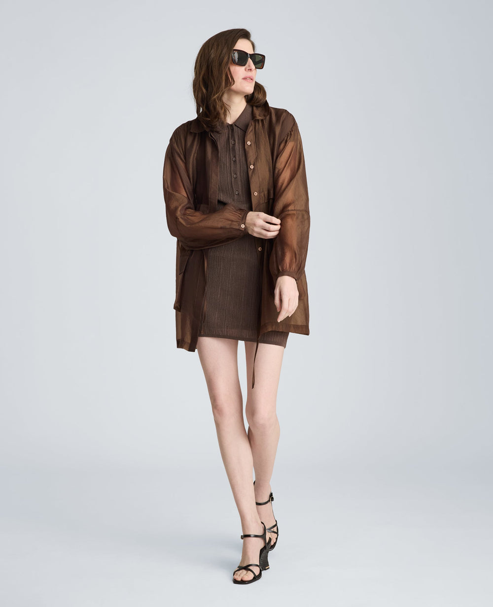 Kenneth Cole Shop Variegated Polo Sweater Dress, Brunette | Kenneth Cole