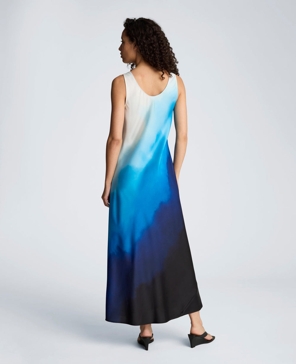 Kenneth Cole Buy Women's Long Slip Dress – Lake Blue Multi | Kenneth Cole