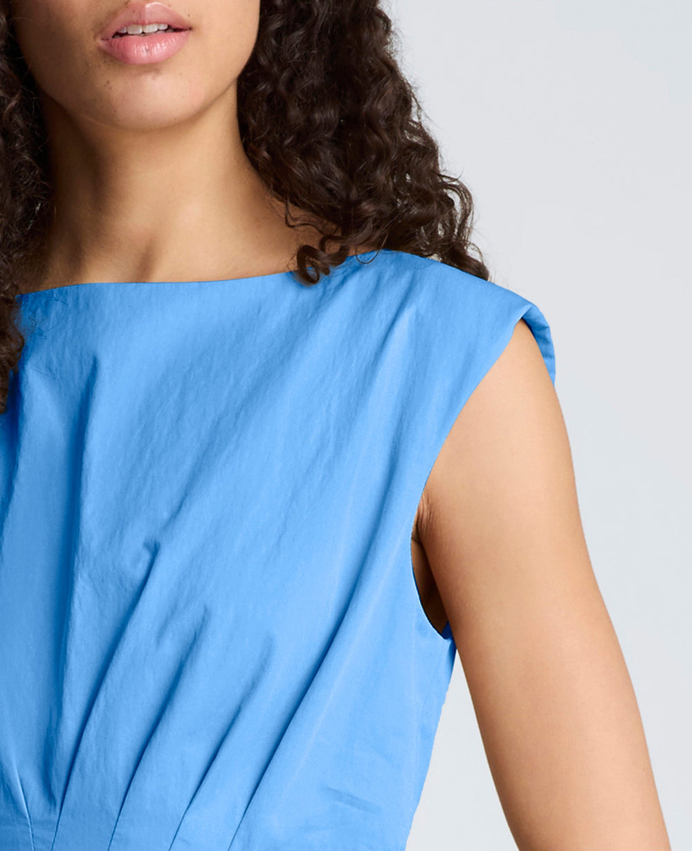Kenneth Cole Shop Cotton Poplin Midi Dress – Lake Blue | Kenneth Cole