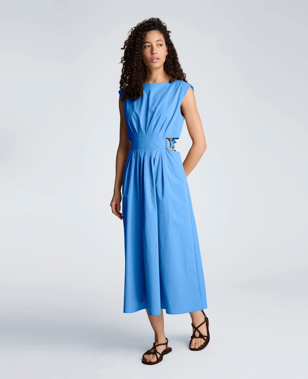 Kenneth Cole Shop Cotton Poplin Midi Dress – Lake Blue | Kenneth Cole
