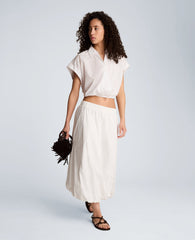 Kenneth Cole Pull On Bubble Maxi Skirt