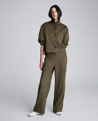 Kenneth Cole Faux Suede Pull On Wide Leg Pant
