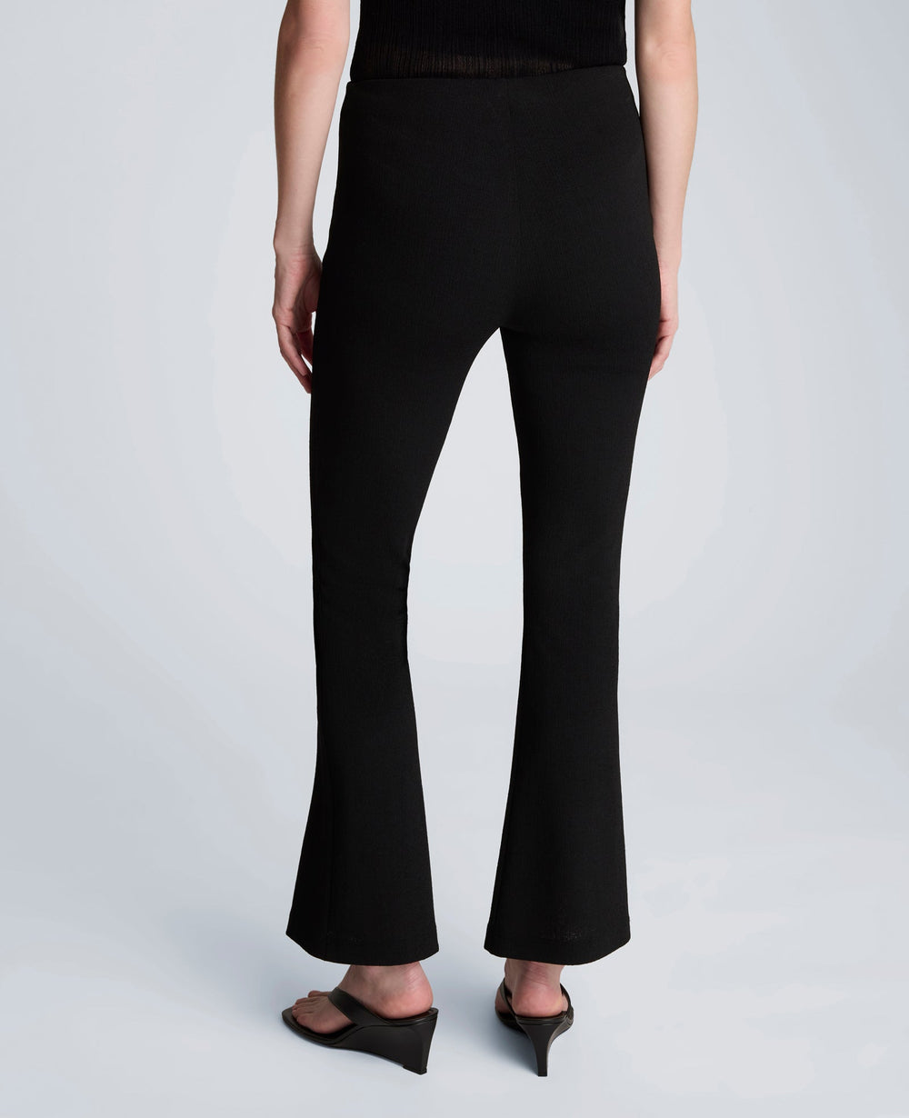 Kenneth Cole Textured Knit Pull On Flare Pant with Inner Short