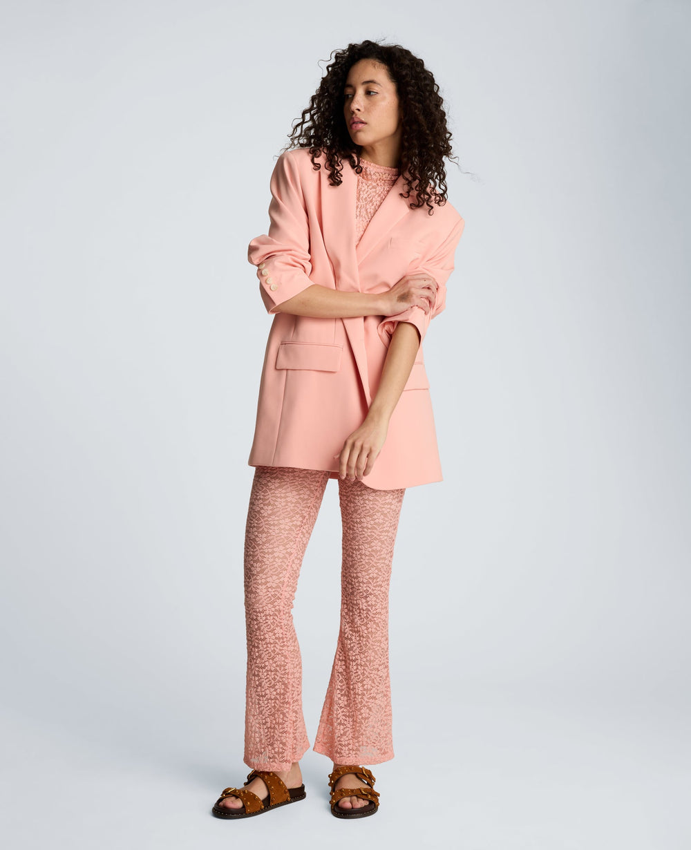 Kenneth Cole Stretch Lace Pull On Flare Pant with Inner Short