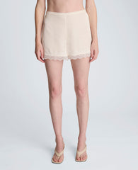 Kenneth Cole Buy Pull On Lace Hem Short – Feather White Women’s Shorts