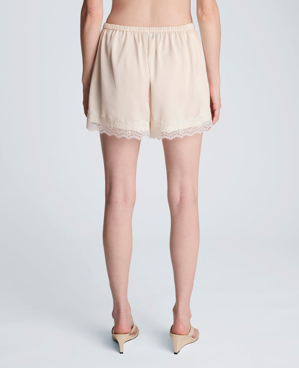 Kenneth Cole Buy Pull On Lace Hem Short – Feather White Women’s Shorts