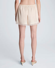 Kenneth Cole Buy Pull On Lace Hem Short – Feather White Women’s Shorts