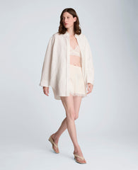 Kenneth Cole Buy Pull On Lace Hem Short – Feather White Women’s Shorts