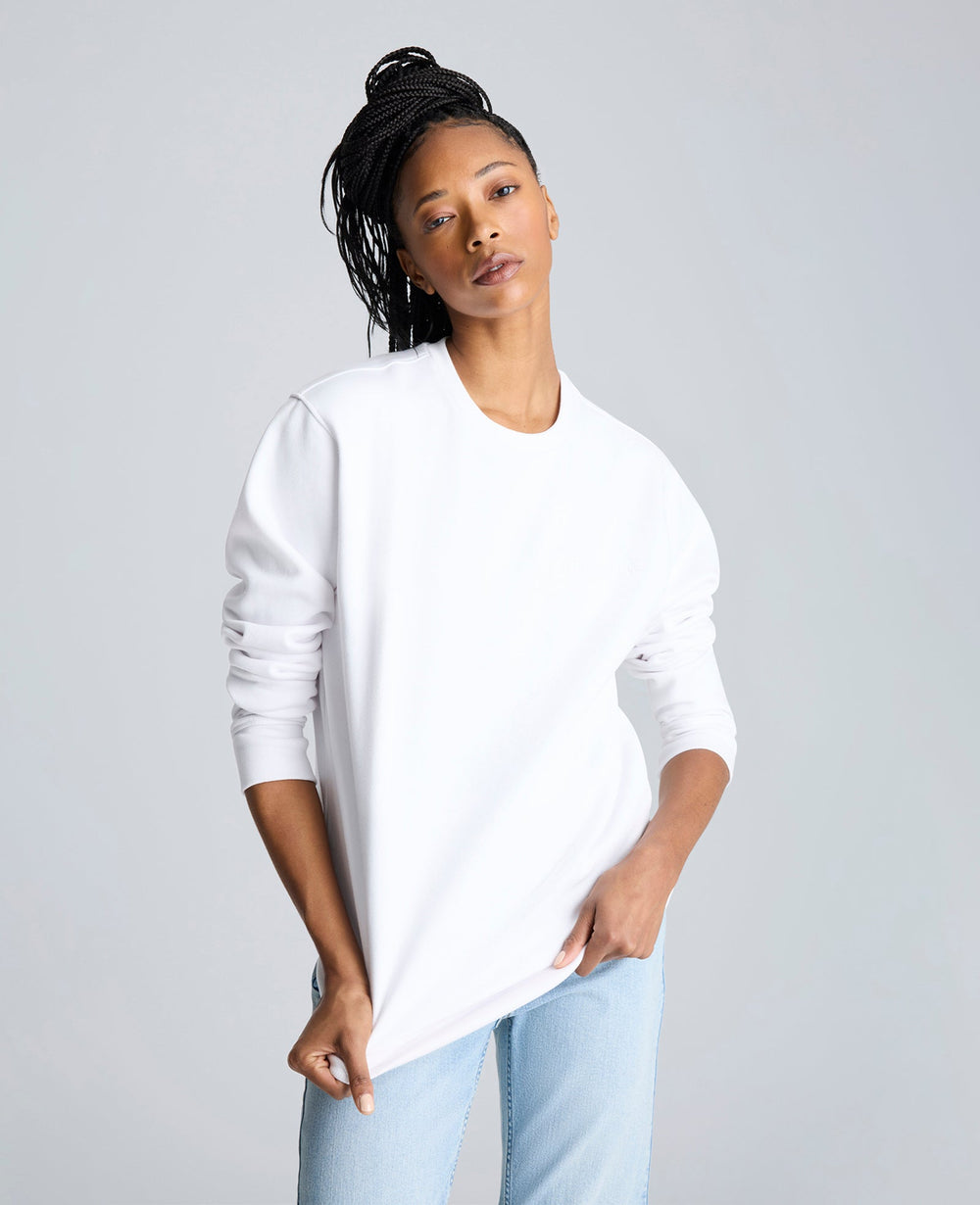 Kenneth Cole Shop Kenneth Cole Logo Sweatshirt White | Exclusive Pullover