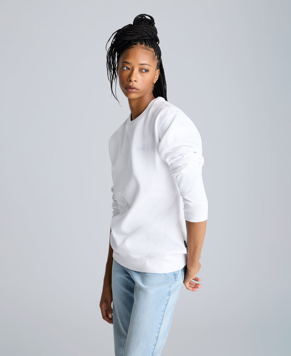 Kenneth Cole Shop Kenneth Cole Logo Sweatshirt White | Exclusive Pullover