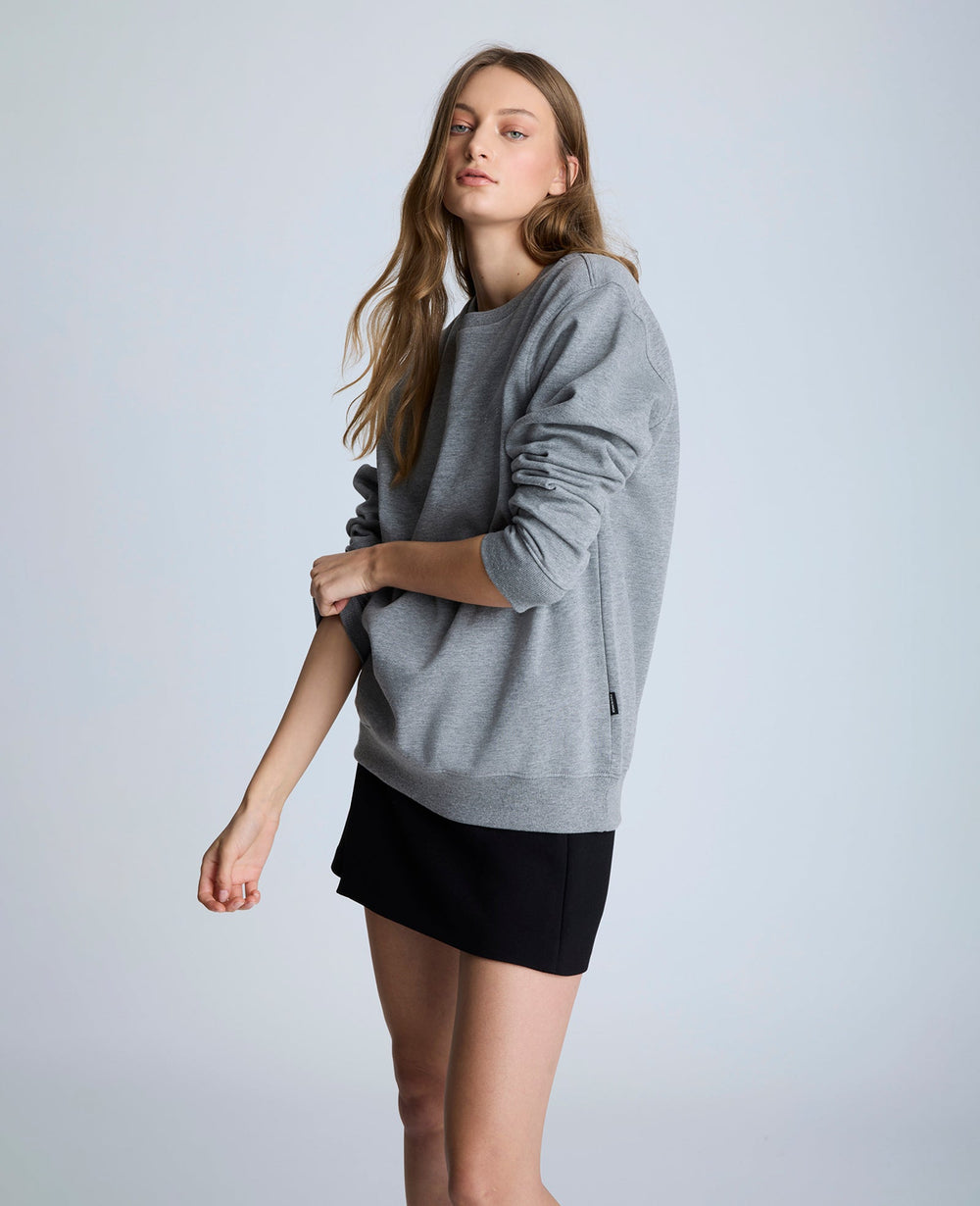 Kenneth Cole Embroidered Logo Sweatshirt, Unisex Charcoal | Kenneth Cole