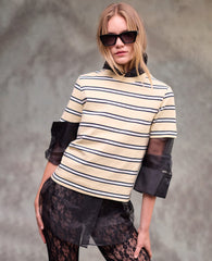 Kenneth Cole Crewneck Stripe Tee
