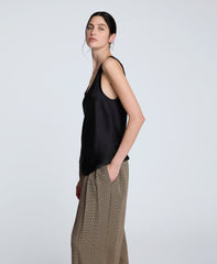Kenneth Cole Satin Scoop Neck Tank