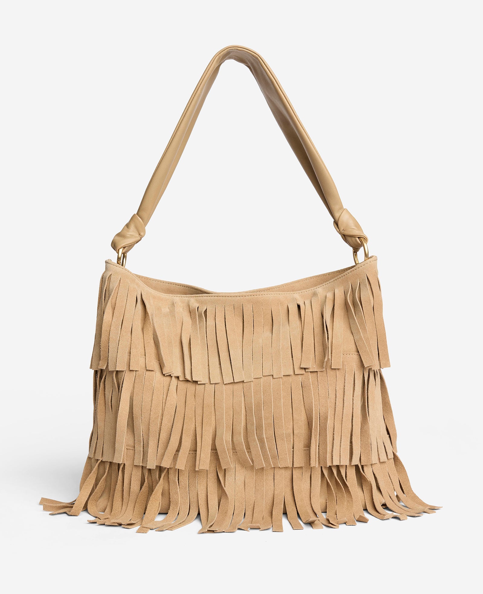 Kenneth Cole Fringe Slouch Hobo Bag