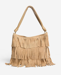 Kenneth Cole Fringe Slouch Hobo Bag