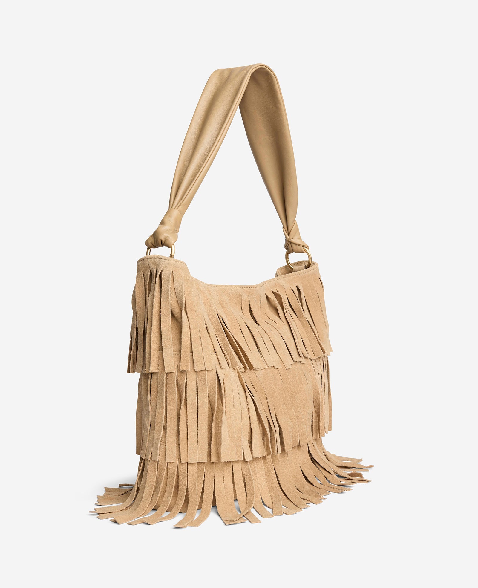 Kenneth Cole Fringe Slouch Hobo Bag