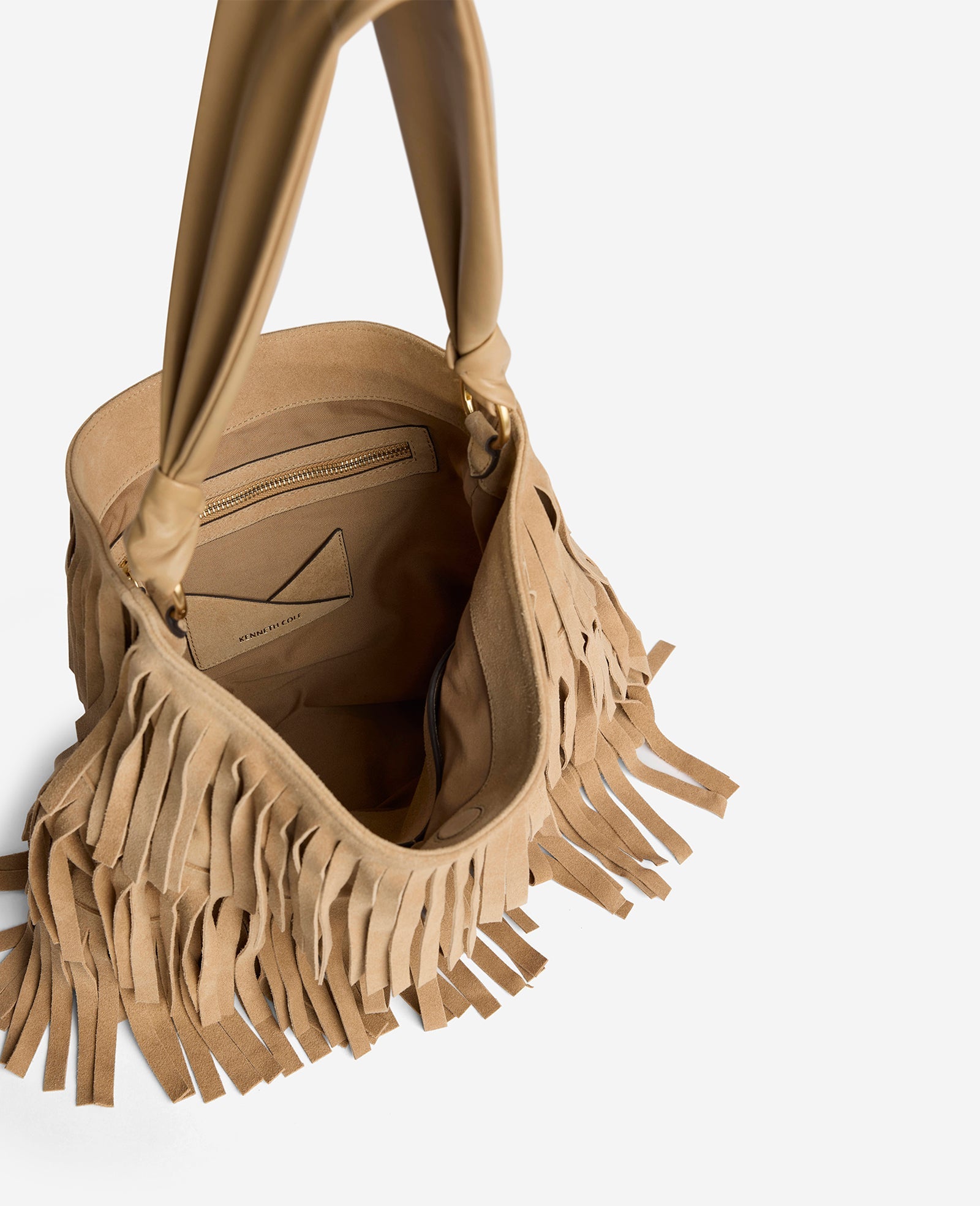 Kenneth Cole Fringe Slouch Hobo Bag