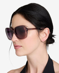 Kenneth Cole Womens Round Acetate Sunglasses with Polarized Lenses | KC