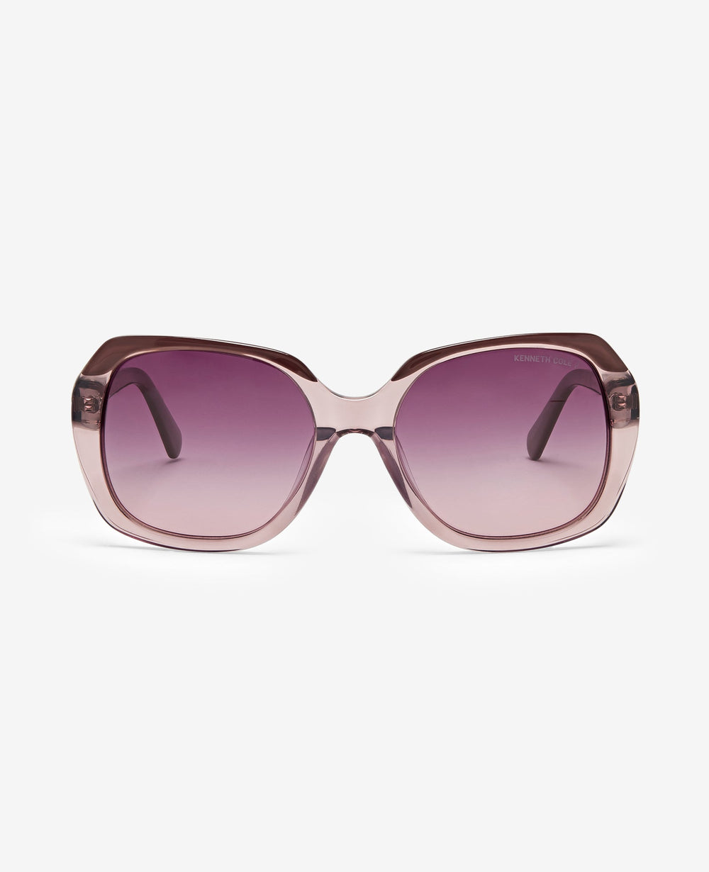 Kenneth Cole Womens Round Acetate Sunglasses with Polarized Lenses | KC