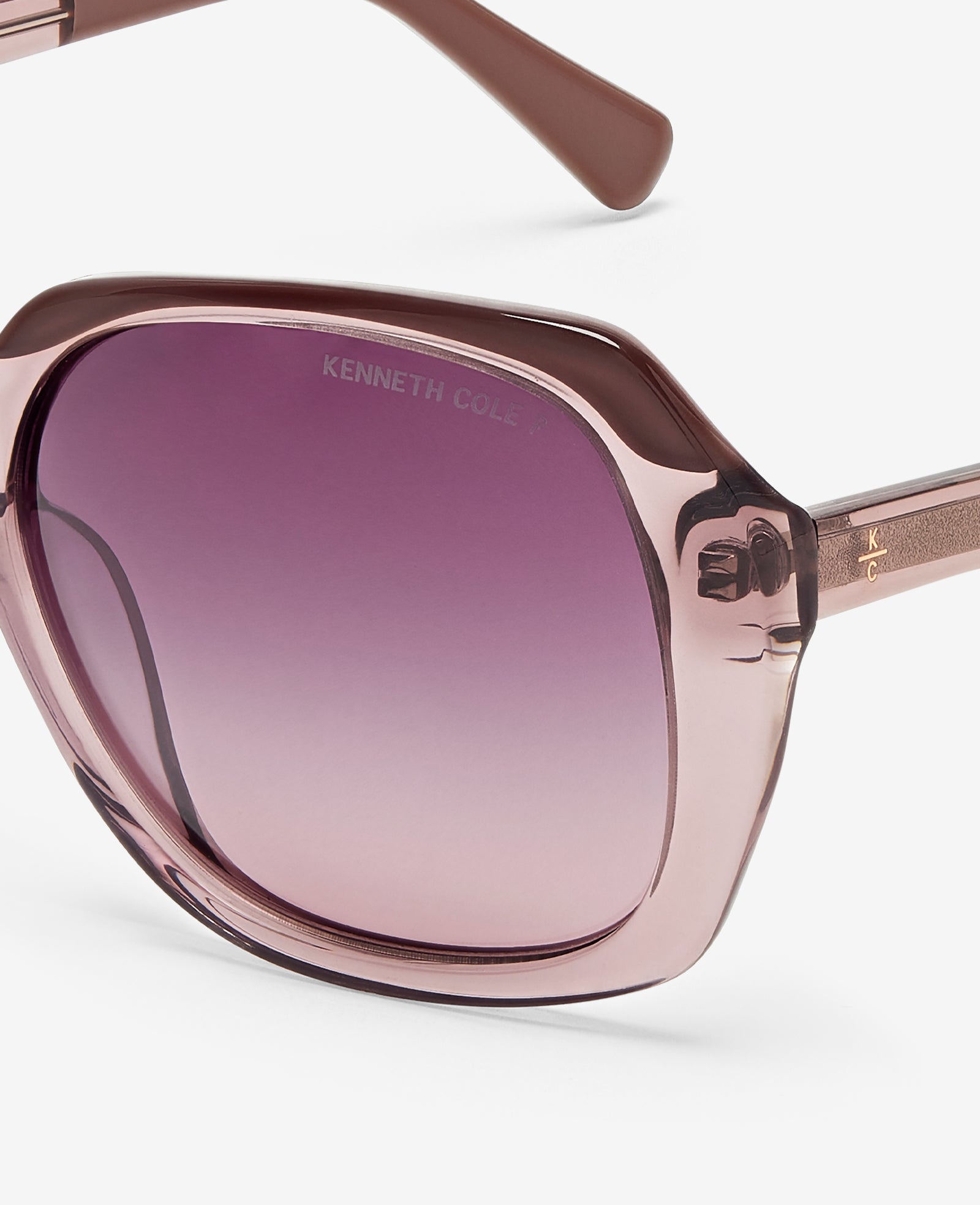 Kenneth Cole Womens Round Acetate Sunglasses with Polarized Lenses | KC