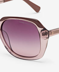 Kenneth Cole Womens Round Acetate Sunglasses with Polarized Lenses | KC