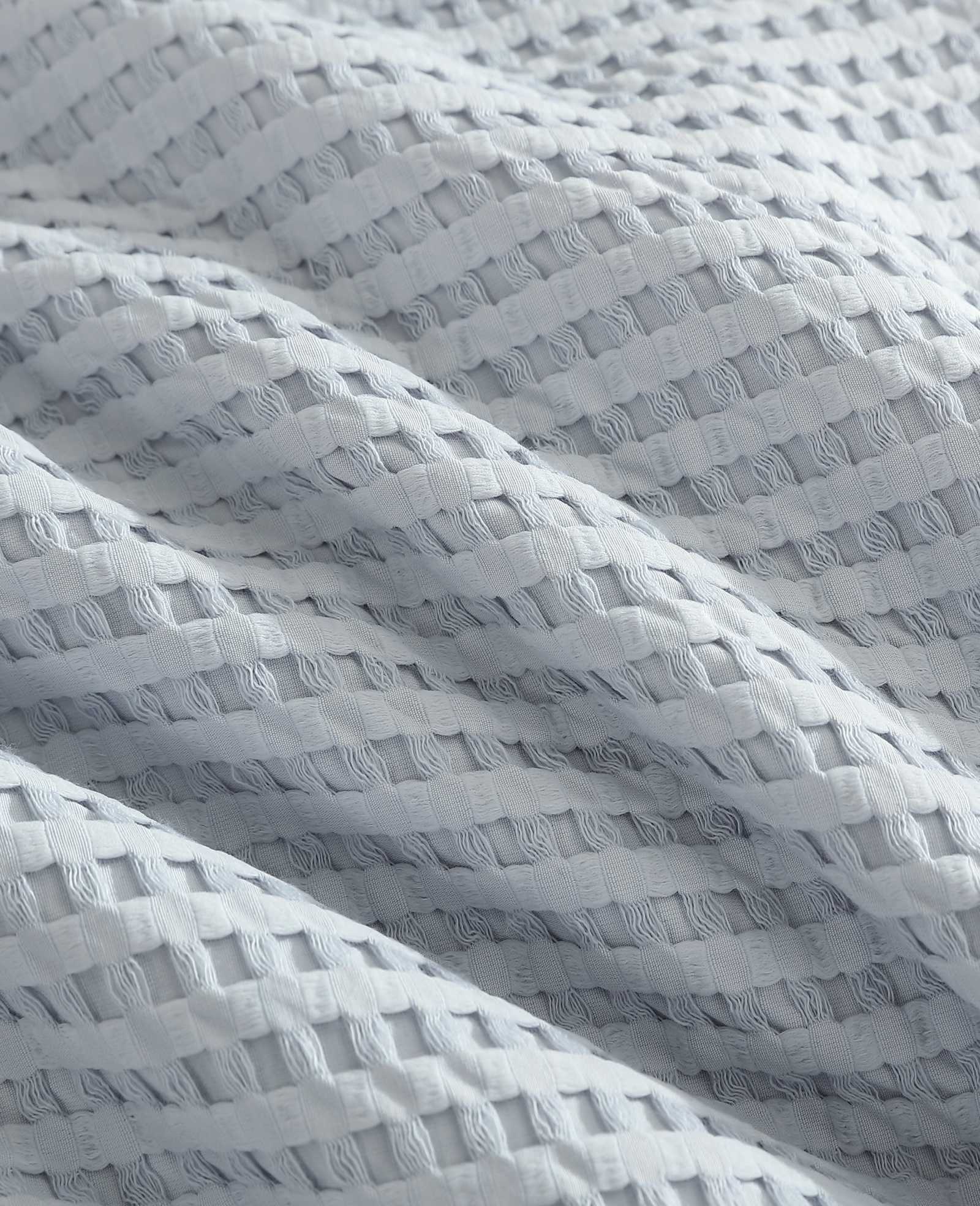 Kenneth Cole Solid Waffle Duvet Set