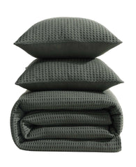 Kenneth Cole Shop Solid Waffle Comforter Set – Green | Kenneth Cole