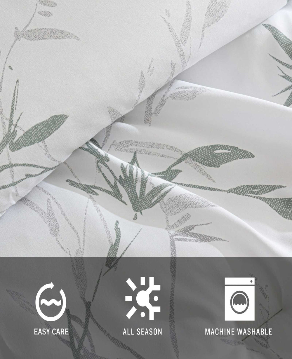 Kenneth Cole Ink Wash Vine Comforter + Sham Set
