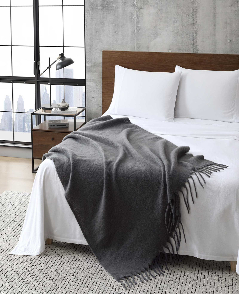 Kenneth Cole Mohair Throw Blanket