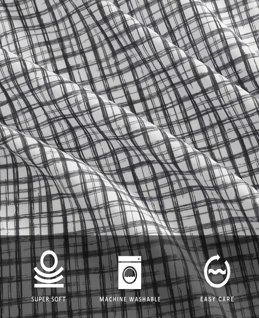 Kenneth Cole Sketchy Check Sheet Set