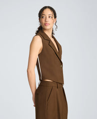 Kenneth Cole Fitted One Button Notch Collar Vest