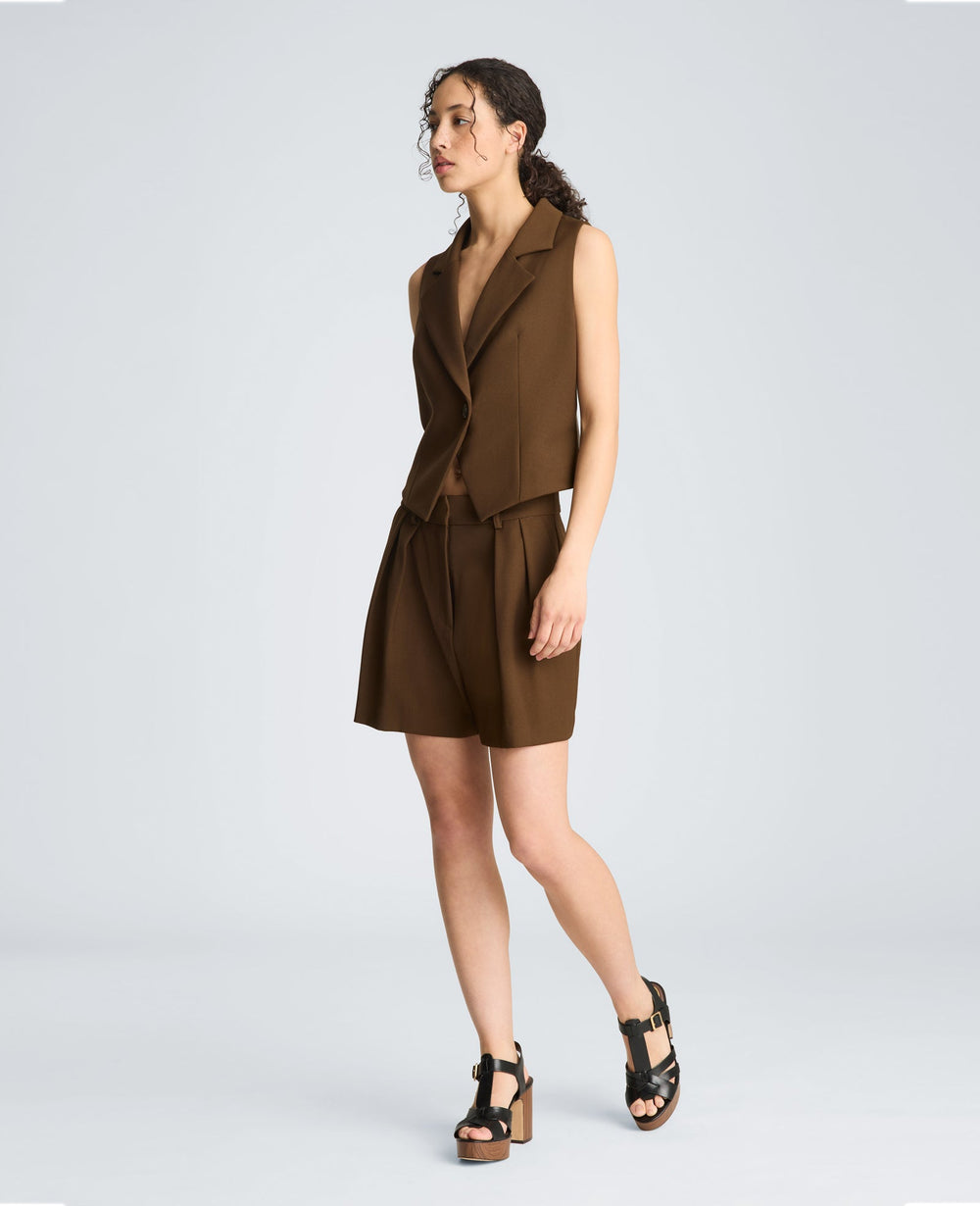 Kenneth Cole Fitted One Button Notch Collar Vest