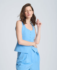 Kenneth Cole Bustier Button Front Vest