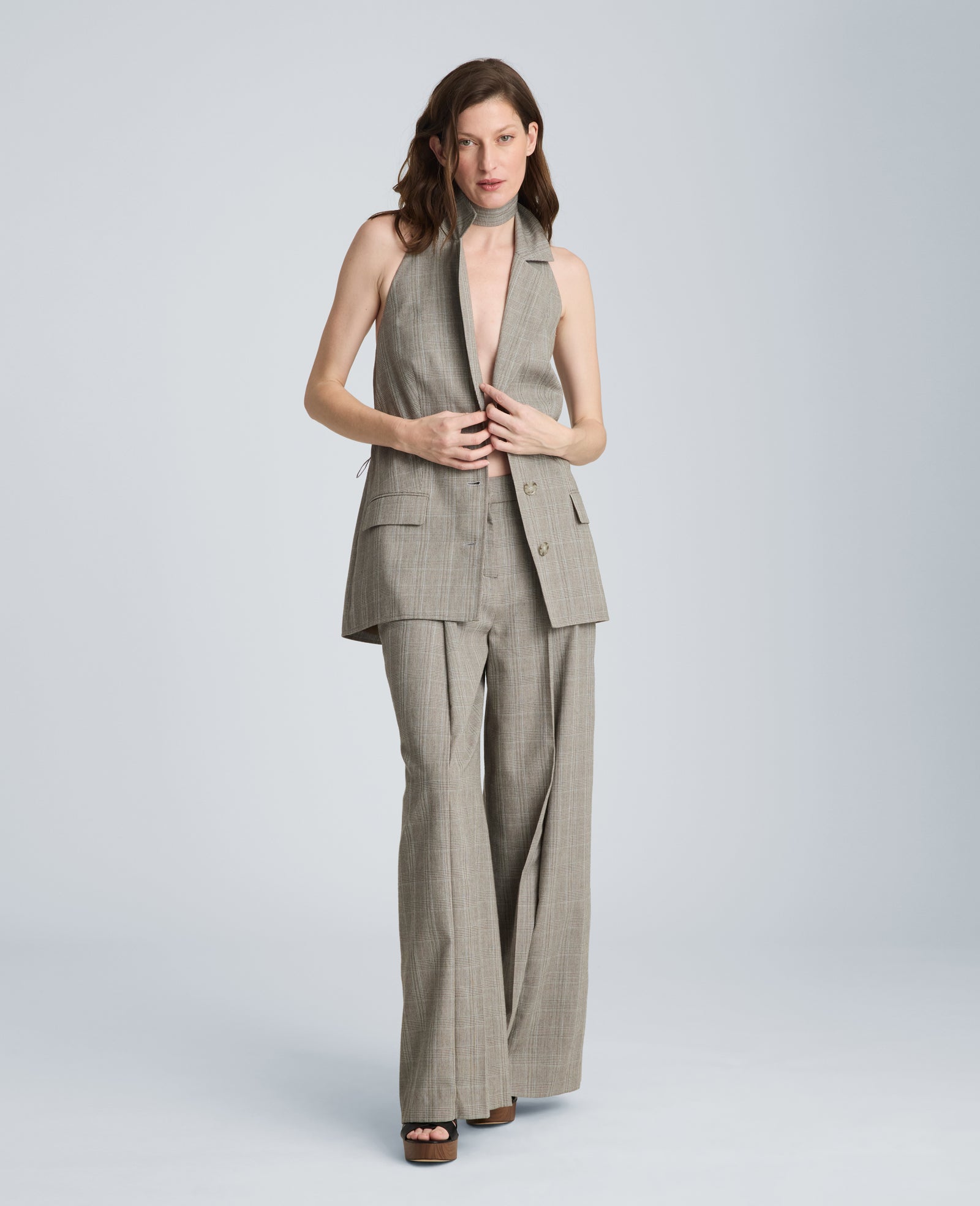 Kenneth Cole Halter Vest with Belt