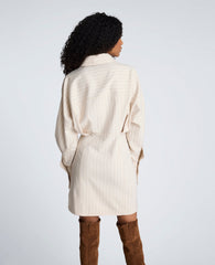 Kenneth Cole Shop Striped Shirt Dress Almond Milk Multi | Kenneth Cole