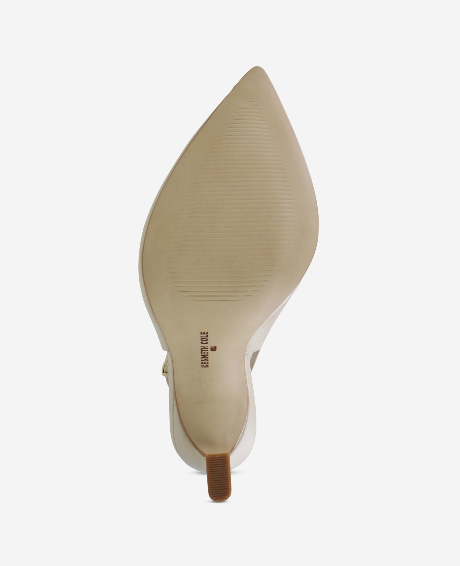 Kenneth Cole Priya Leather Peep-Toe Slingback Heel
