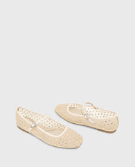 Kenneth Cole Shop Jasper Nude Mesh Micro Stud Ballet Flat | Kenneth Cole