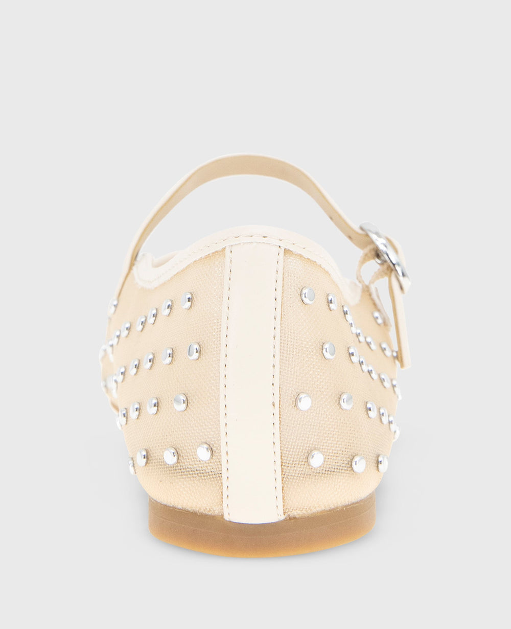 Kenneth Cole Shop Jasper Nude Mesh Micro Stud Ballet Flat | Kenneth Cole