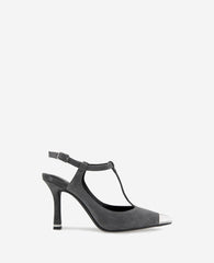 Kenneth Cole Shop Romi T-Strap Suede Heels, Grey Pointed Pumps | KC