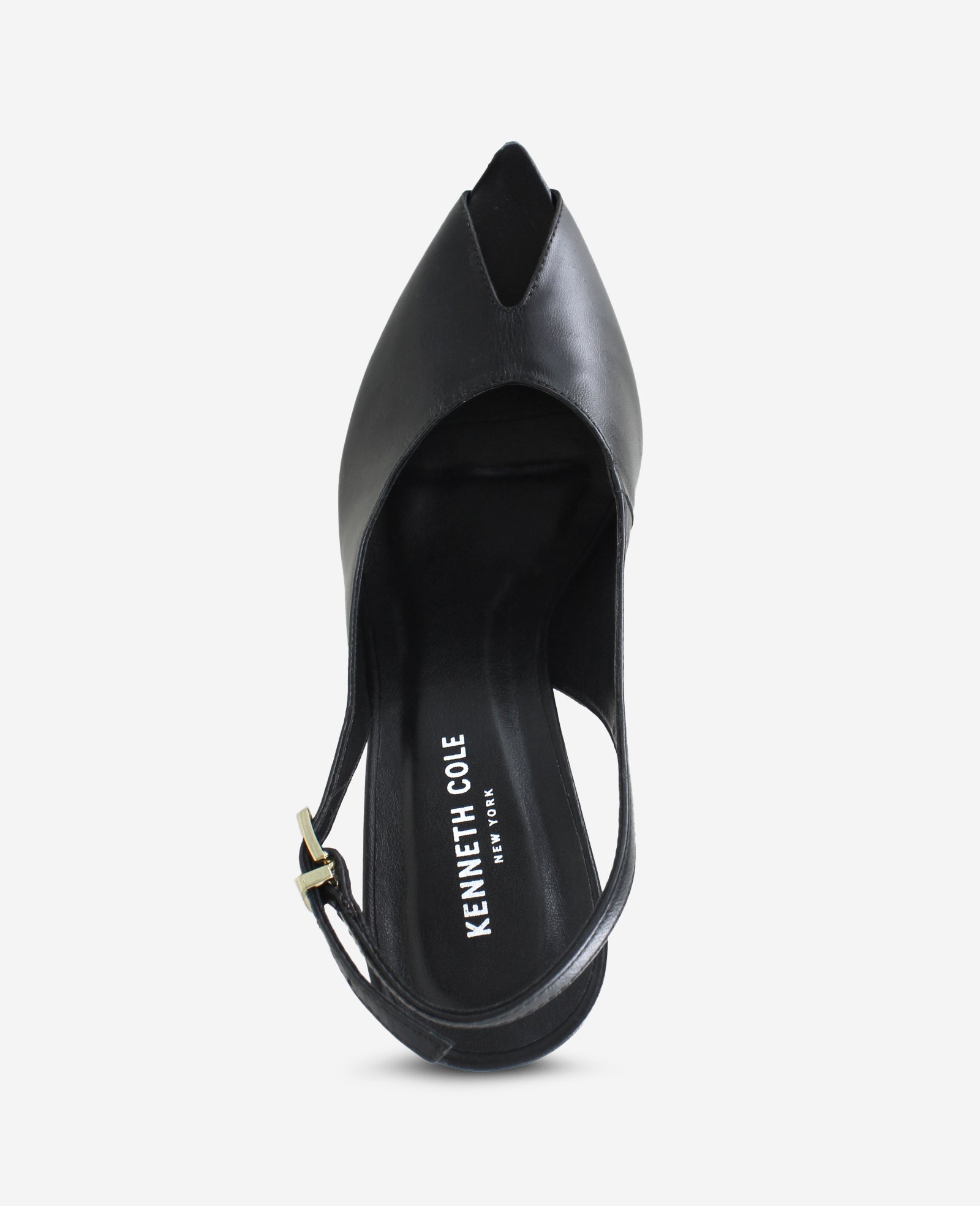 Kenneth Cole Priya Leather Peep Toe Slingback Heel