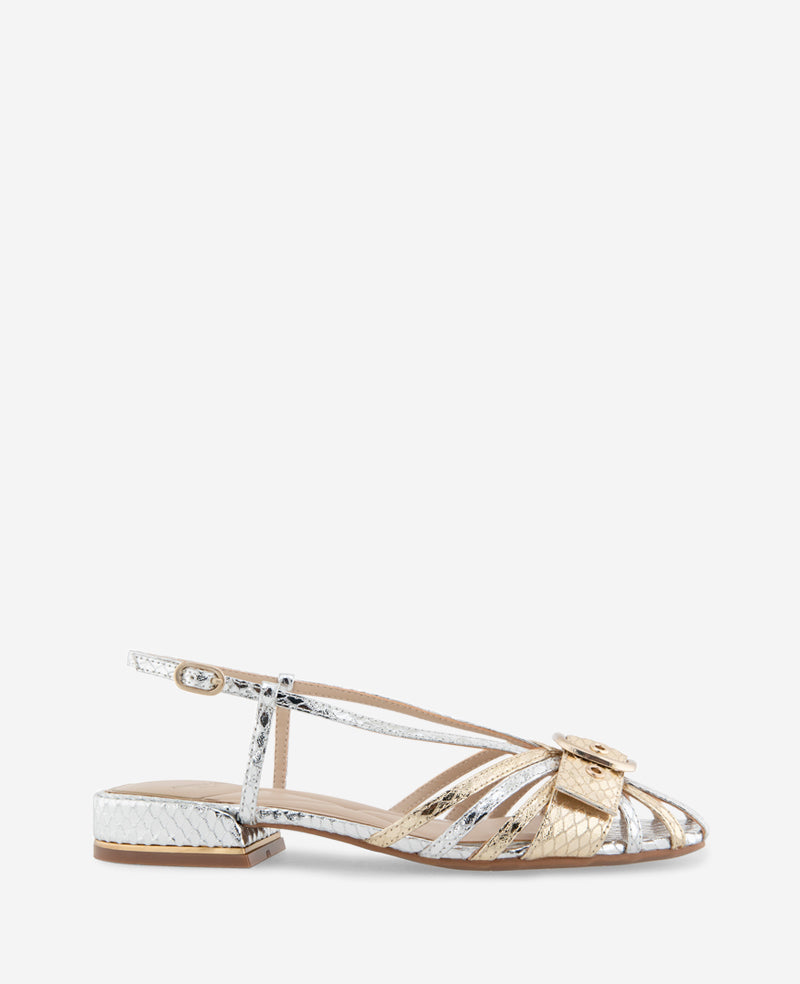 Kenneth Cole Farrah Snake-Print Slingback Sandal – 1″ Heel | Kenneth Cole