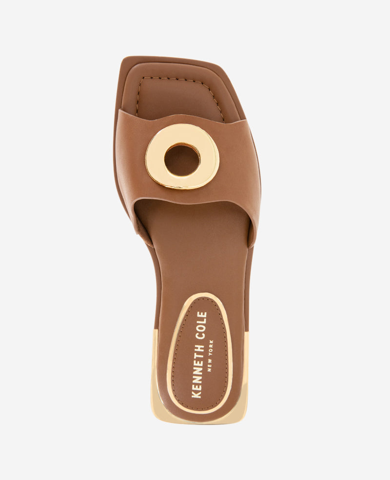 Kenneth Cole Asher Tan Leather Sandal for Women| Kenneth Cole