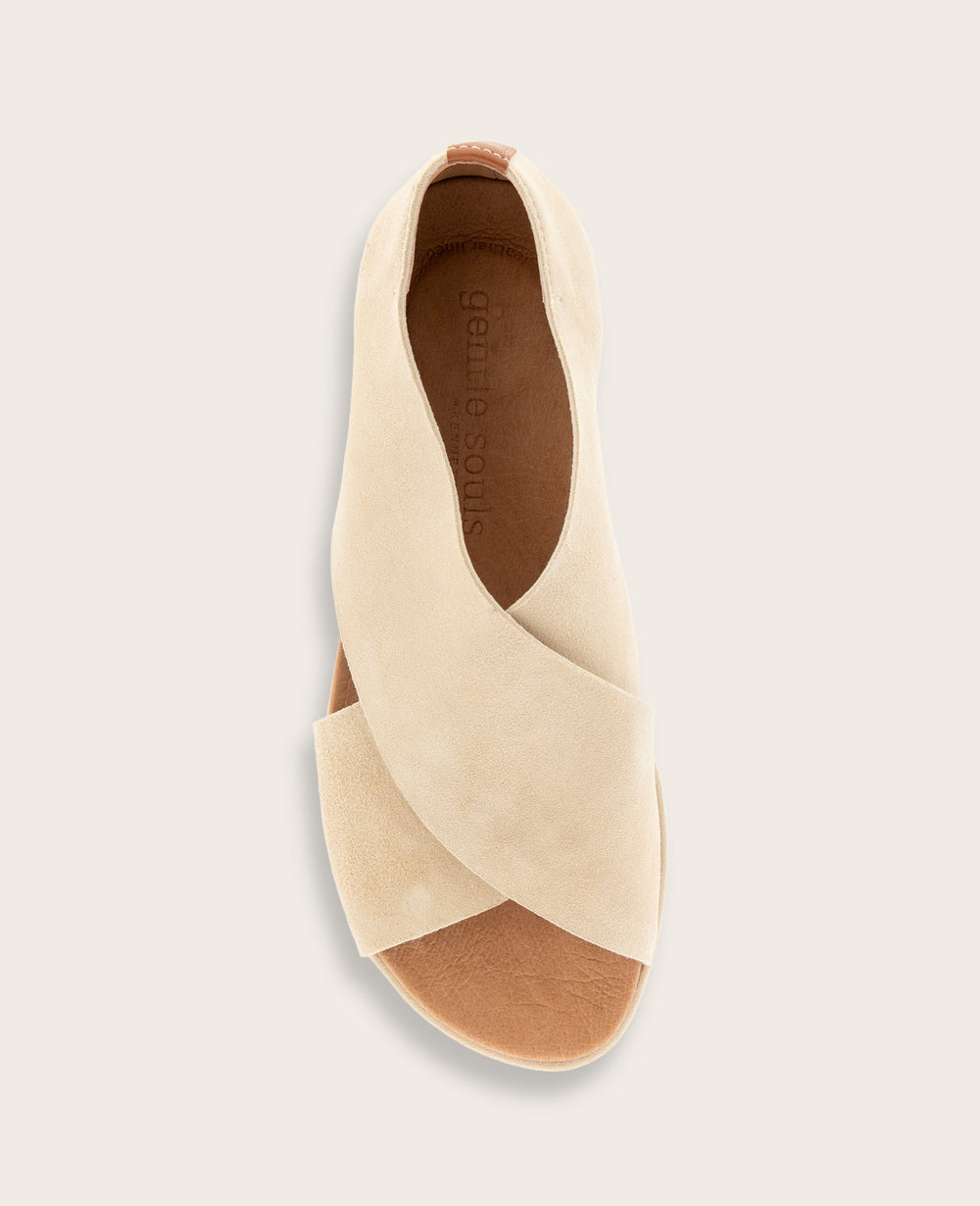 Kenneth Cole GENTLE SOULS - Leslie X Band Leather Tread Sole Sandal