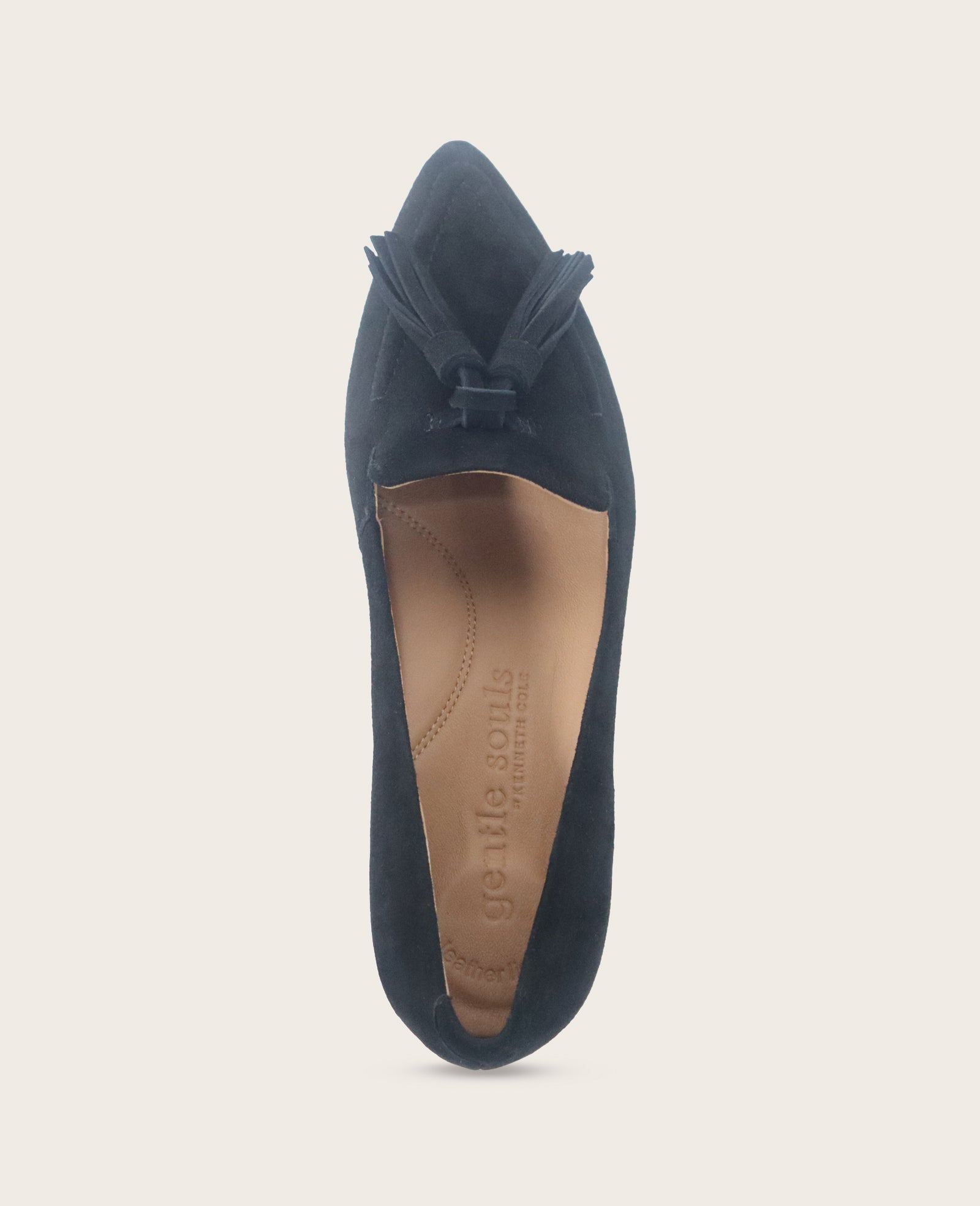 Kenneth Cole Shop Women's Glova Suede Tassel Heel, Black | Gentle Souls